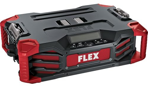 Flex Digitales Akku-Baustellenradio 12/18 V RD SP 12/18/230 (DAB+, mit 6 Lautsprechern, mit Akku-Kapazitätsanzeige) 532813