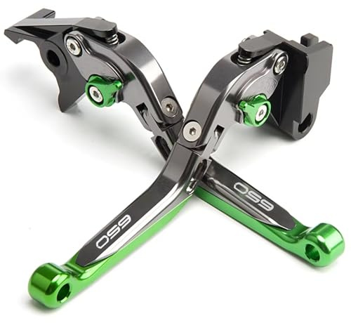 ZESIDIMO Per Kawasaki Z650 Z 650 2017-2025 NINJA650 VERSYS 650cc VULCAN S 650 Moto Leve Freno e Frizione Regolabili Estensibili Accessori z 650 (Verde)