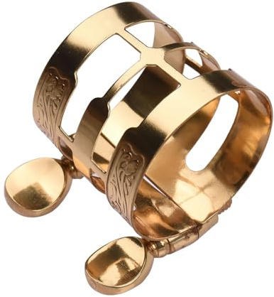Bocchino per Sassofono, Bocchino per Sassofono Contralto con Bellissimo Motivo Floreale Legatura per Sax Alto da 1,1 * 1,1 * 1,02 Pollici per Bocchino per Sassofono Contralto