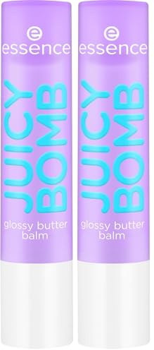 Essence - Baume à Lèvres Juicy Bomb Glossy Butter Balm - 02 So Berry Cute (Lot de 2)