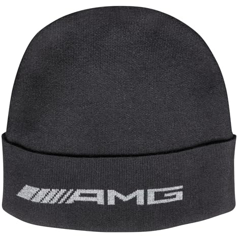 Mercedes-Benz AMG Strickmütze, Unisex schwarz Baumwolle Bio Merinowolle Polyamid