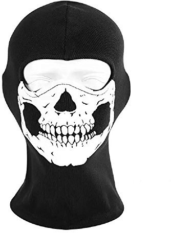 Sturmhaube Ghost Winter für Herren Damen Face Shield Ski Motorrad Paintball Airsoft Halloween Maske
