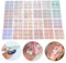 24 pcs DIY Calcomanías de Arte Uñas, Manicura calcomanía decoración herramienta con diseño de hojas de vinilo y la plantilla, Plantillas pegatinas equipos para decoraciones dibujo