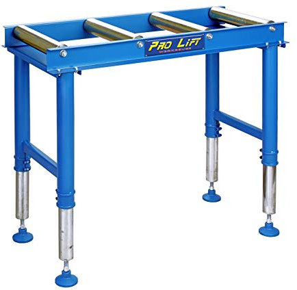 Pro-Lift-Werkzeuge Rollenbahn Rollbahn Förderband 1000 mm höhenverstellbar 400 kg Rollentisch 4 Rollen Transportrollbahn Förderstrecke