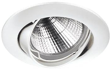 NIX LC infällbar rund svängbar 50 W, GZ10, vit INDELUZ (vit vit)