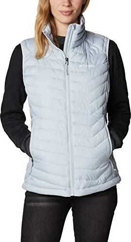 Columbia Powder Lite Vest, Steppweste für Damen, Cirrus Grey, Größe S