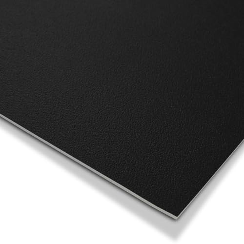 KARAT Revêtement de Sol CV Expotop - Sol en PVC - Antidérapant et Facile d'entretien - Moquette de Sol en PVC pour Cuisine Salon Couloir Salle de Bain - sans phtalates (100 x 200 cm, Noir)