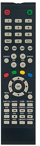 VINABTY B3929HD Remplacement de la télécommande Compatible avec Brandt LCD LED Smart TV B3230HD B3930HD Brandt B3230HD LED B3929HD LED B3930HD ZV24FHD ZV540FHD ZVS40FHDV.2 ZVS49UHD ZVS50UHD AKTV2416T