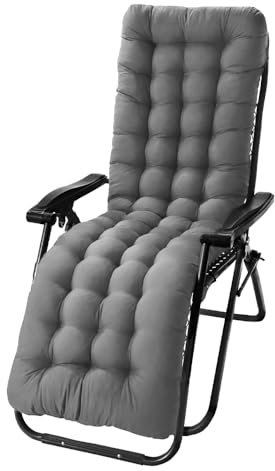 Mediawave Store - Sedia Sdraio Gravità Zero, Sedia Pieghevole con Cuscino Imbottito, Sedia con Schienale Reclinabile, Sedia Giardino, Acciaio, Textilene, Richiudibile, Sedia Gravity (1, Grigio)