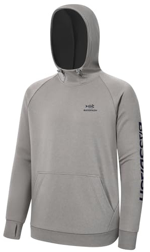 Bassdash Sudaderas con Capucha de Pesca con Forro Polar para Hombre Sudaderas con Capucha de Rendimiento Resistente al Agua Sudadera Elástica para Entrenamiento de Caza FS32M