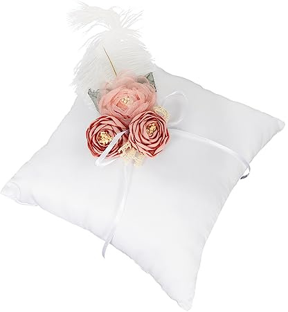 Parliky Soporte Anillos Boda Cojín Decorativo Anillos Ideal Para Boda y Compromiso