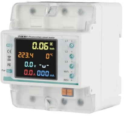 Compteur d'électricité triphasé intelligent Tuya pour surveillance en temps réel avec fonctions de sécurité avancées