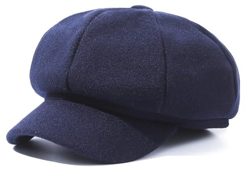 NLAND Cappello con Visiera Donna Berretto Newsboy Unisex | Berretto da Francese Morbido Leggero Comodo e Caldo,Gatsby Cap Classico a 8 Pannelli,Unisex,Taglia Unica