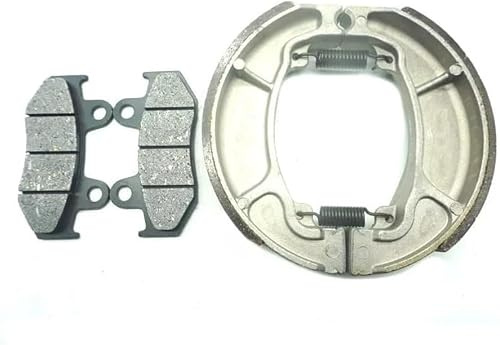 Genérico Pastillas de freno de motocicleta Para Honda SH125 2002-2008 Pastillas de freno delanteras y traseras semimetálicas para motocicleta