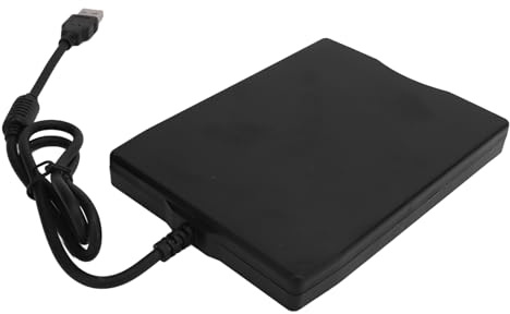 OVAQUIXI Lettore Floppy Disk, unità Floppy Esterna da 3,5 Pollici 1,44 MB USB 2.0 Plug Play Portatile per PC Portatile