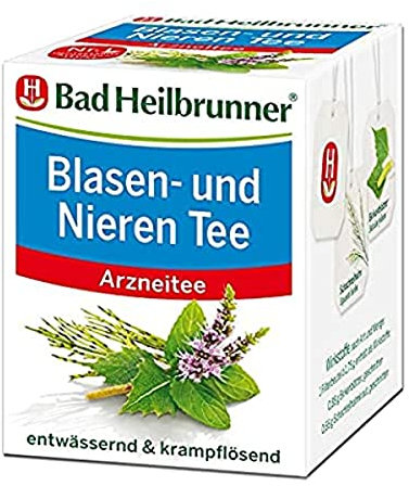 Bad Heilbrunner Arzneitee, Blasen- und Nieren Tee, 8 Beutel
