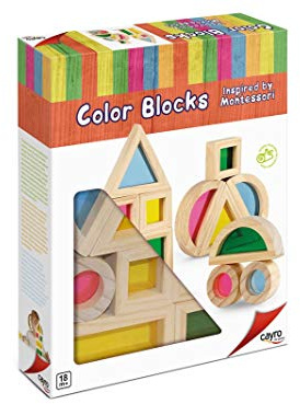 Cayro- Blocs De Couleurs Inspirés De Montessori, Multicolores (8170), À Partir De 3 Ans