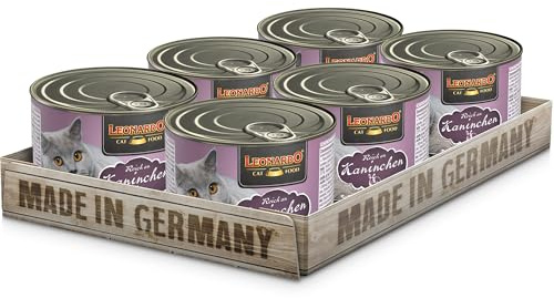 Leonardo Alimento húmedo Gatos Rico EN Conejo 6X200GR LATAS