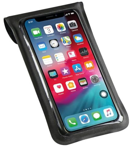 KLICKfix Unisex – Erwachsene Light Phone Bag, schwarz, S