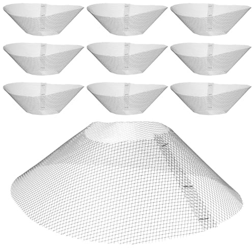 DOITOOL 10Pcs Round Range Hood Filter 8.3 inch,Stove Hood Filter Range Hood Grease Mesh,Cooker Net for Kitchen,Grease s Hood Accessories