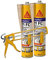 Lote 2 cartuchos Masilla adhesivo multiusos Sikaflex 11 FC Purform Beige, 300ml con 1 pistola de aplicación, interiores y exteriores