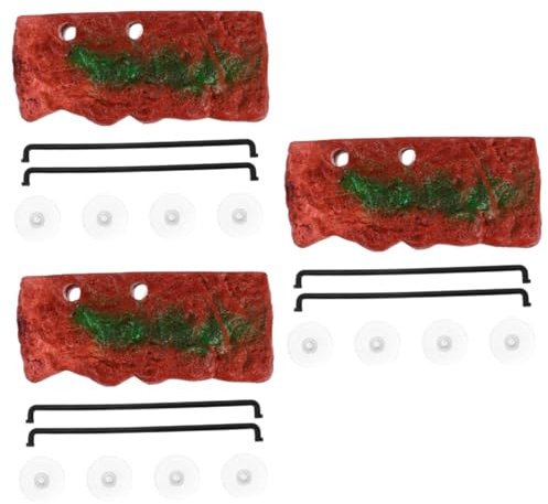 Housoutil 3pcs Turtle Bask Platform Floating Island for Aquariums Automatic Water-Activated Pet Terrace for Tortoises and Reptiles Easy to Decoration for Fish Tank Environment