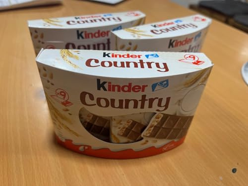 KINDER Country - 9 Chocolate and Cereal Bars - 9 x 23.5 g - 3 Packs