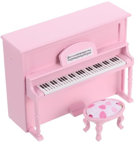 Toddmomy Meuble Décoratif Élégant Accessoires de Piano Banc Modèle Réaliste pour Scène Salon et Jardin Féérique