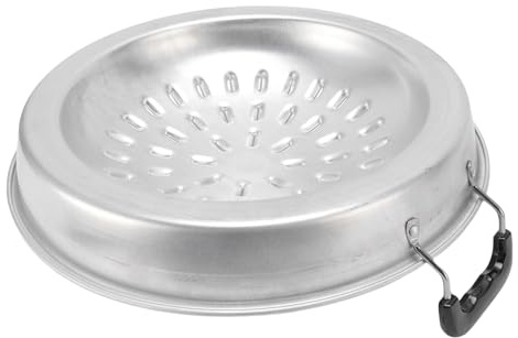 Keenso Parrilla Tailandesa para Barbacoa, Sartén Versátil de Aluminio con Calefacción Uniforme, Parrilla de Carbón para Reuniones Familiares Pequeñas/medianas en Interiores y Exteriores (35 cm/13,78