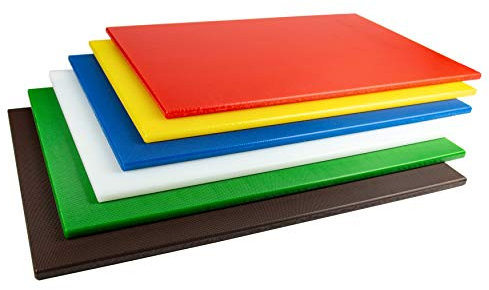 Grunwerg CB-1018BR Tagliere colorato in polietilene resistente ai graffi marrone