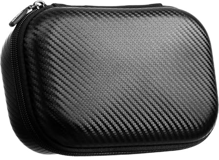 ZIPIT Black Carbon Pencil Case, EVA Pencil Box, Durable Storage Organizer, School Supplies and Cable Holder