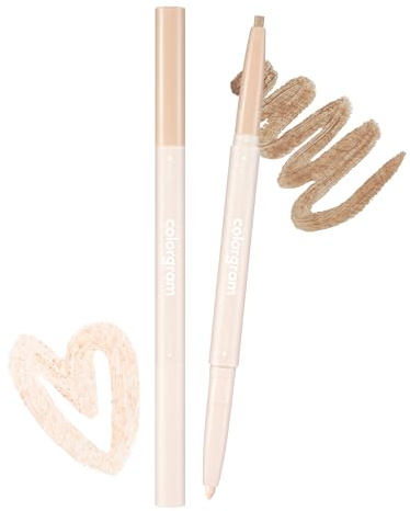 COLORGRAM All In One Agegyo Sal(Eye Bags) Make Up Eye Shadow Liner 3 Colors - True Beauty K-Drama Makeup, Intense Color with Smooth Texture, Rich Cream Formula,(01 Warm Tone)