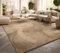 TT Home Teppich Wohnzimmer Kurzflor Anti-Rutsch Rückseite Einfarbiges Design Waschbar, Farbe: Dunkelbeige, Größe:300x400 cm