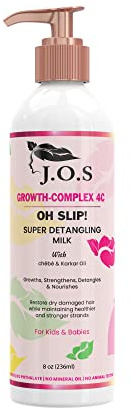 J'Organic Solutions Oh Slip! Super Detangling Milk (Formulated with chebe & Karkar Oil)