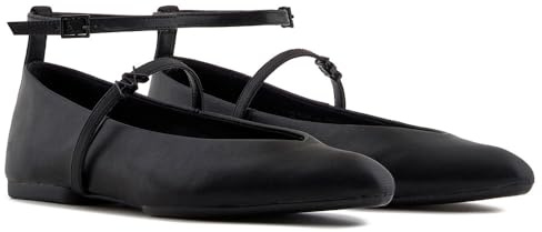 Armani Exchange - Miriam, Bailarinas Planas Mujer, Black,