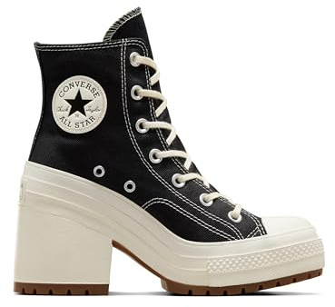 Converse Damen Chuck 70 Heel Sneakers, Schwarz/Egret, Größe 39