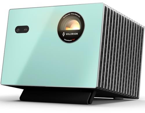 Valerion GameStreamer Plus Laser Beamer 4k, 1650 ISO Lumens, 2X schnellere Leistung, 4ms Lag-Free Gaming, TV-reiches Streaming, IMAX, 4K UHD bis zu 300“, Sprachsteuerung, Dolby Vision& Atmos