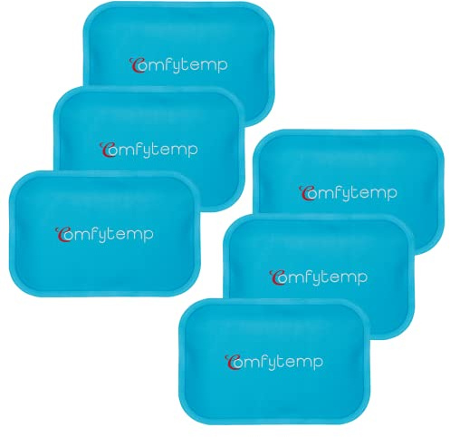 Comfytemp Poche de Glace réutilisable (6 paquets), Petites Poche de Gel Chaud Froid pour Enfant, Compresses Chaudes et Froides pour les dents de sagesse, allaitement, soulagement de la douleur