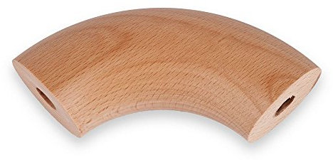 Pasamanos de madera de haya, 90°, para pasamanos (50 mm)