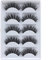 3D Faux Cils Naturel, 5 Paires Fauxcil 3D Fait à la Main Faux Cils Epais Long Noir Réutilisable Faux Cils volumineux pour le Maquillage (FauxCils F-810 * 1)