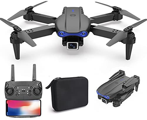 2021 Mini Drone avec Caméra 4K FPV, 2,4 GHz l'anti-interférence, Induction de Gravité, Vol de Trajectoire, Mode sans Tête, 20 minutes, Maintien d'altitude, Facile à Utiliser, pour Débutants (Noir)
