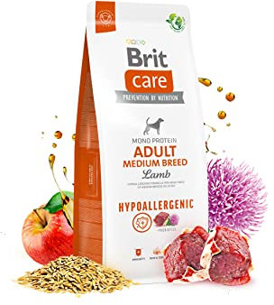 BRIT Care Hypoallergenic Adult Medium Breed Lamb - Dry Dog Food - 3 kg