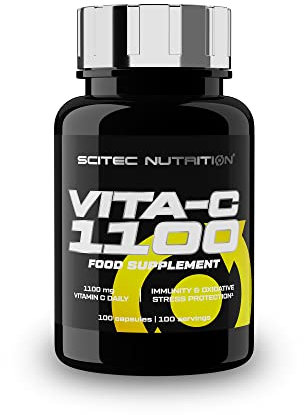 Scitec Nutrition Vita-C 1100 - Hochwirksames Vitamin C - 1100mg - Unterstützt das Immunsystem - Kollagenbildung - Antioxidantienschutz, 100 Kapseln