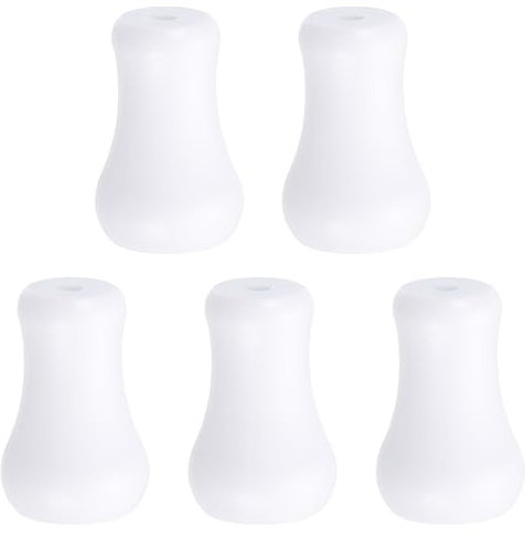 QUARKZMAN Cordón Perillas, Blanco Plástico Cable Borla Gotas Tirón Extremo Colgante para Ventana Persianas Sombra Cortina Artesanía, 1x0.6 5uds