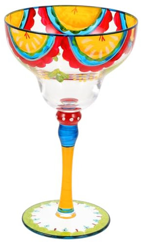 Alipis Ensemble De Verres À Margarita – Verres À Vin Peints Décoratifs Pour La Maison Et Le Bar