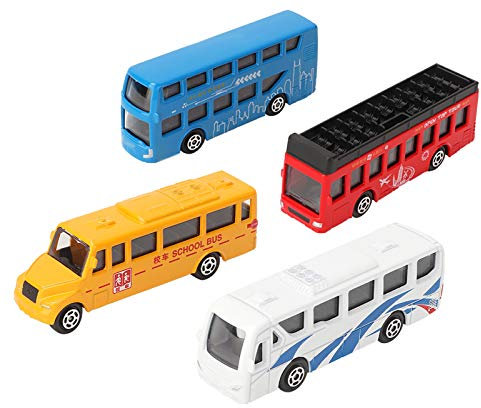 Srliya 4pcs 1/87 Miniature Colorful Car Model Set, High-grade Spray Paint, Alloy Body, Kids with Pull Back Motor Design, Suitable for 3Y Elder, Great Birthday or Christmas
