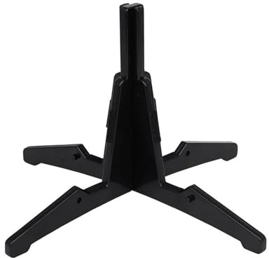 Klarinett delar ABS Bärbart Klarinettställ Vikbar Flöjthållare Musikinstrument 4-bensplaceringsställ Flöjtklarinettställsdelar(Black)