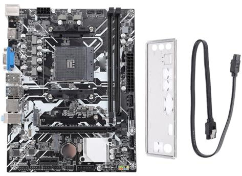 A320m K Computer Motherboard, DDR4 ATX 64 GB Gaming Motherboard für A320 -Chip, NVME M.2, PCIE 3.0 X16, M.2 WiFi, HDMI, VGA, SATA 3.0, USB 3.0