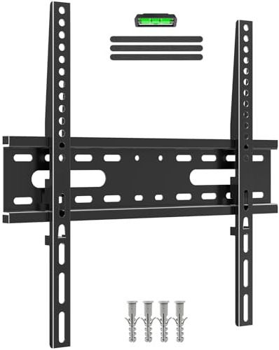MOUNTUP Ultra Slim TV Wall Bracket for 26-60 inch Flat&Curved TV, Low Profile Wall Mount 23mm from Wall up to 45 KG, with Max VESA 400X400mm, EU0082-F