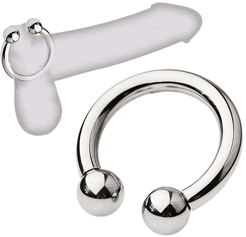 Rostfritt stål C-formad ring för män, fitness tillbehör för par inomhussport (40 mm)